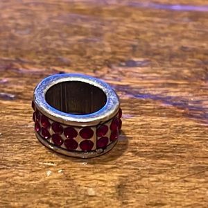 Brighton red sparkly bead